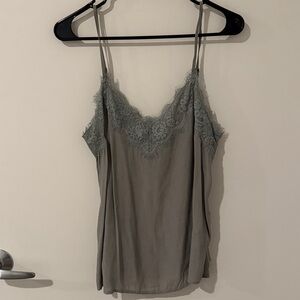 Abercrombie & Fitch Light Green Lace Top